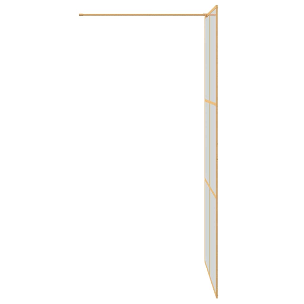 Walk-in Duschwand Gold 100 x 195 cm Gehärtetes Glas