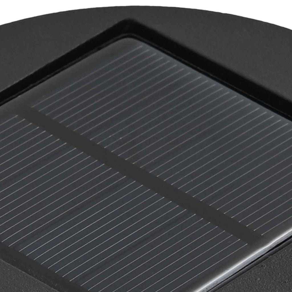 Solar LED Wegeleuchte 2 pcs Weiß Kalt gewalzter Stahl