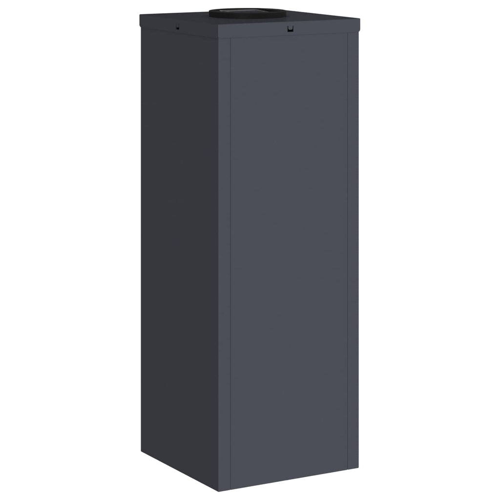 Solar LED Wegeleuchte 2 pcs Anthrazit Kalt gewalzter Stahl