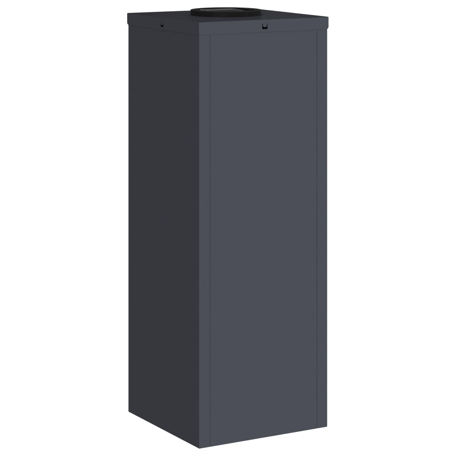 Solar LED Wegeleuchte 2 pcs Anthrazit Kalt gewalzter Stahl
