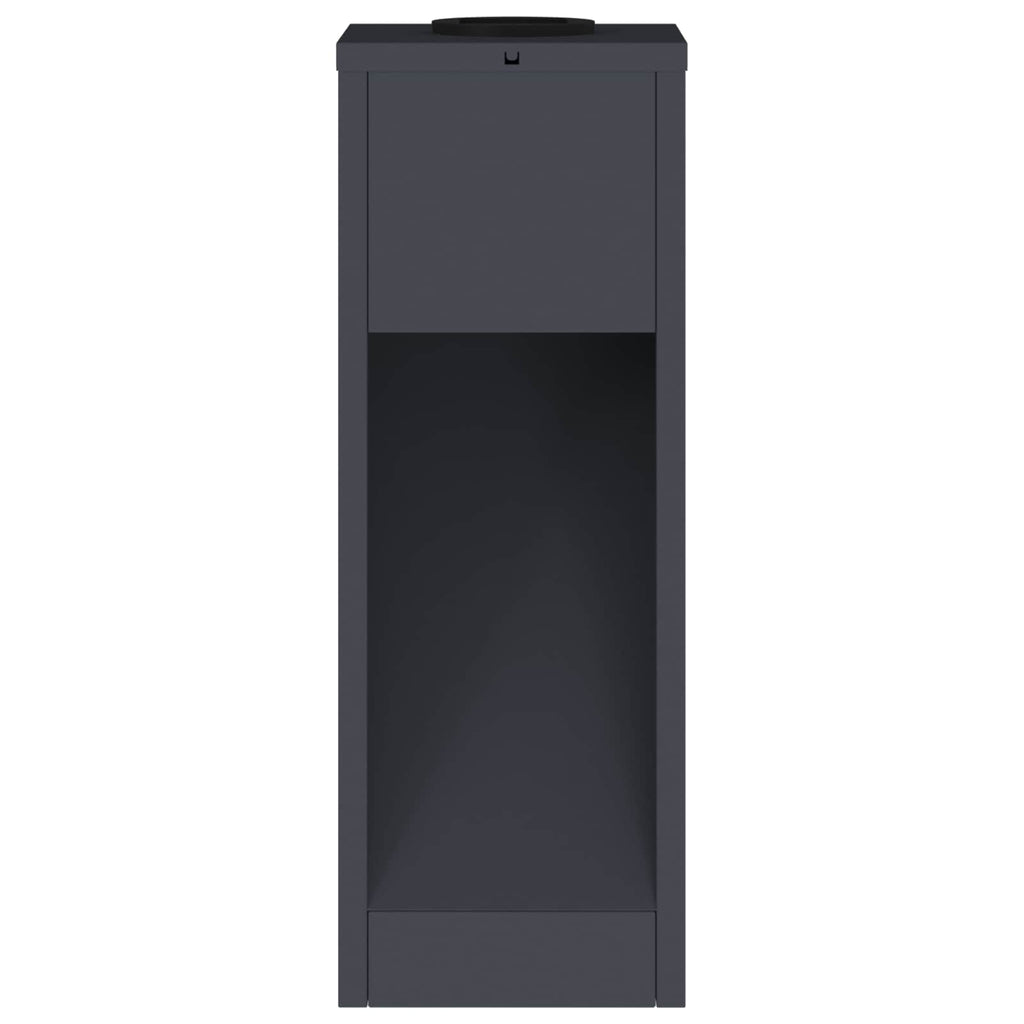 Solar LED Wegeleuchte 2 pcs Anthrazit Kalt gewalzter Stahl