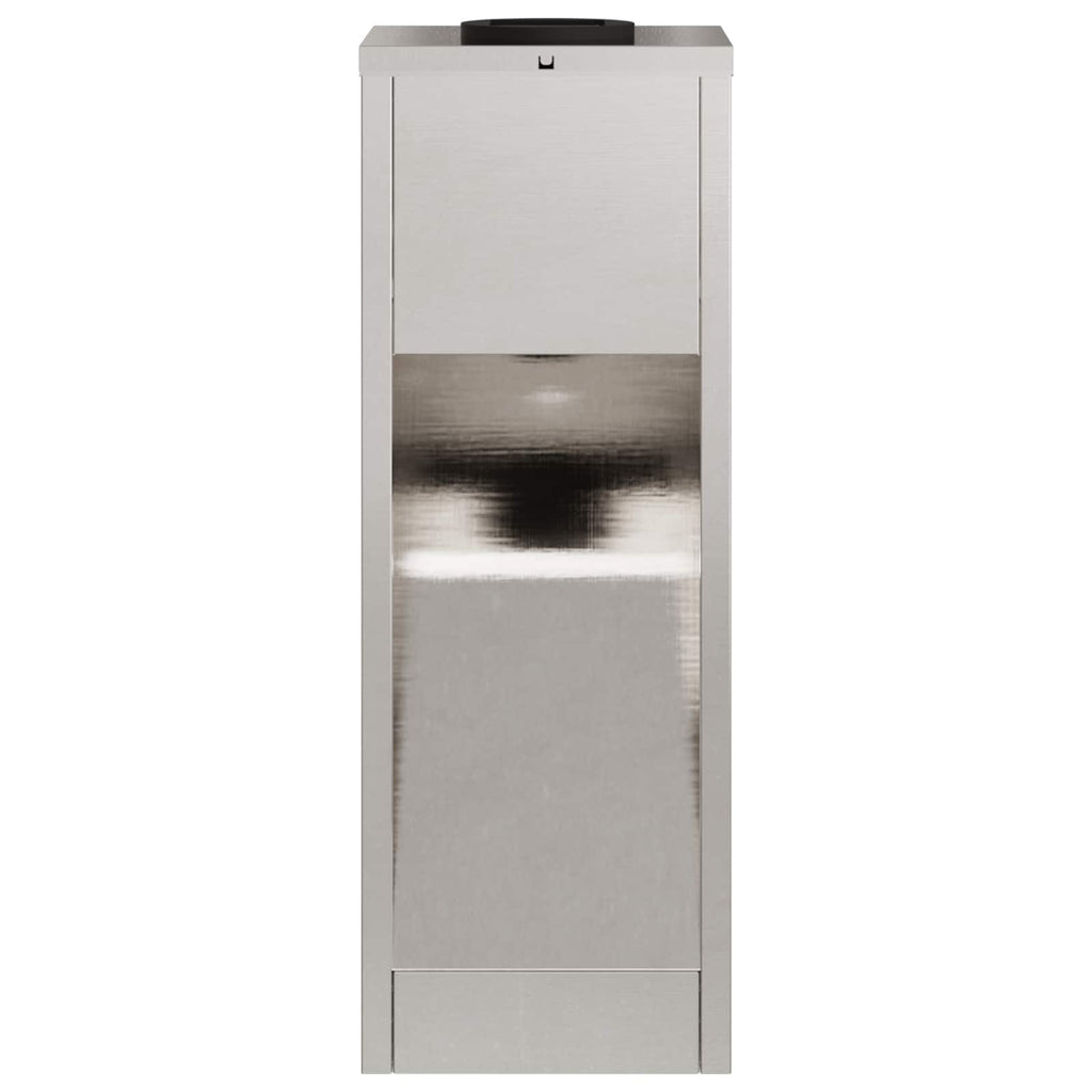 Solar LED Wegeleuchte 2 pcs Silber Edelstahl
