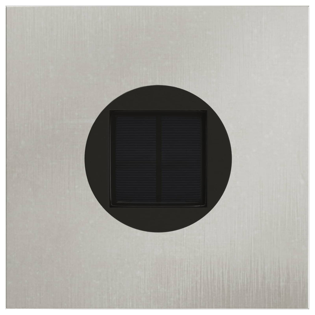Solar LED Wegeleuchte 2 pcs Silber Edelstahl