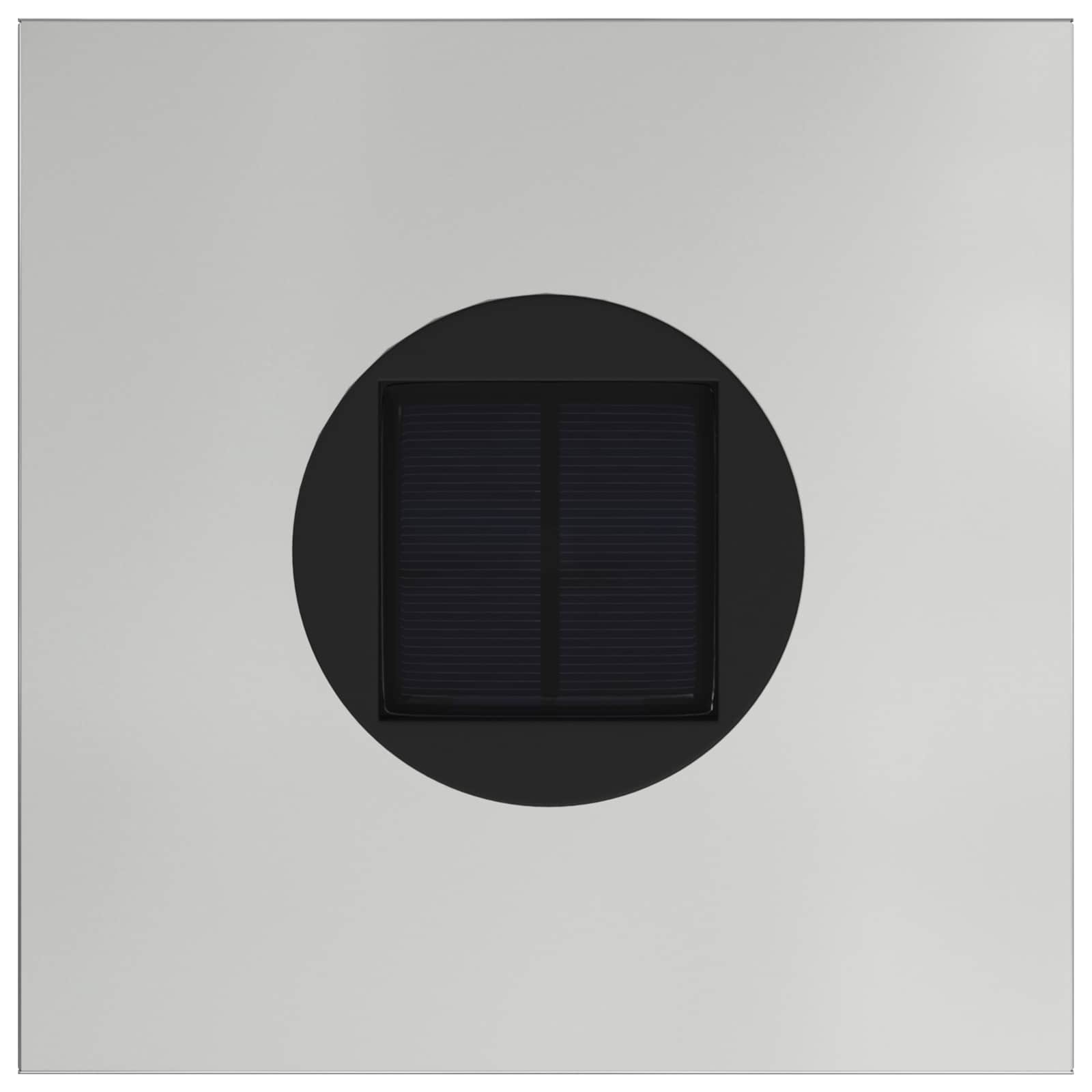 Solar LED Wegeleuchte 2 pcs Silber Galvanisiert