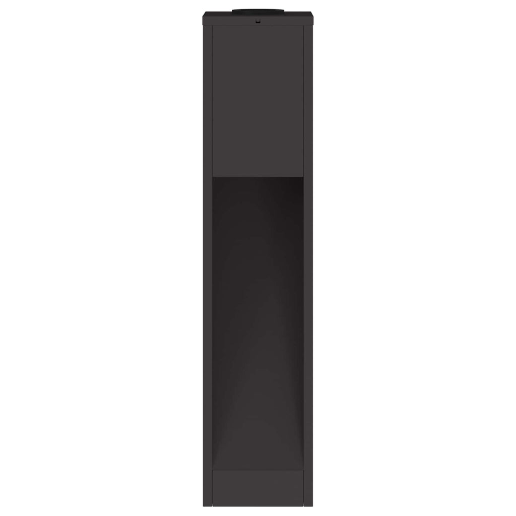 Solar LED Wegeleuchte 2 pcs Schwarz Kalt gewalzter Stahl