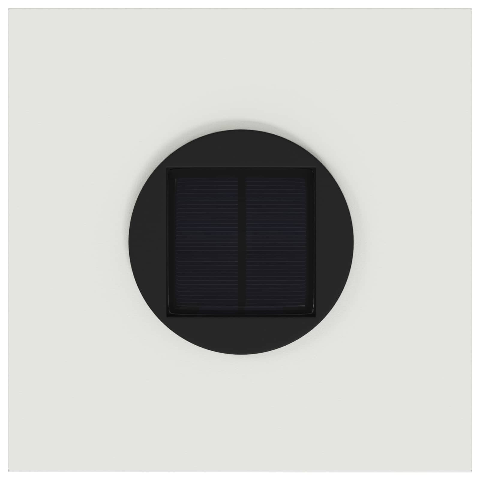 Solar LED Wegeleuchte 2 pcs Weiß Kalt gewalzter Stahl