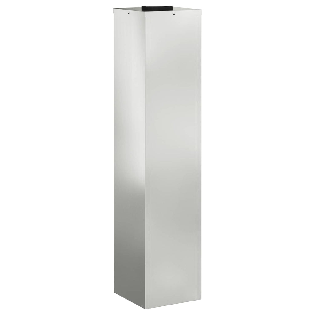 Solar LED Wegeleuchte 2 pcs Silber Galvanisiert