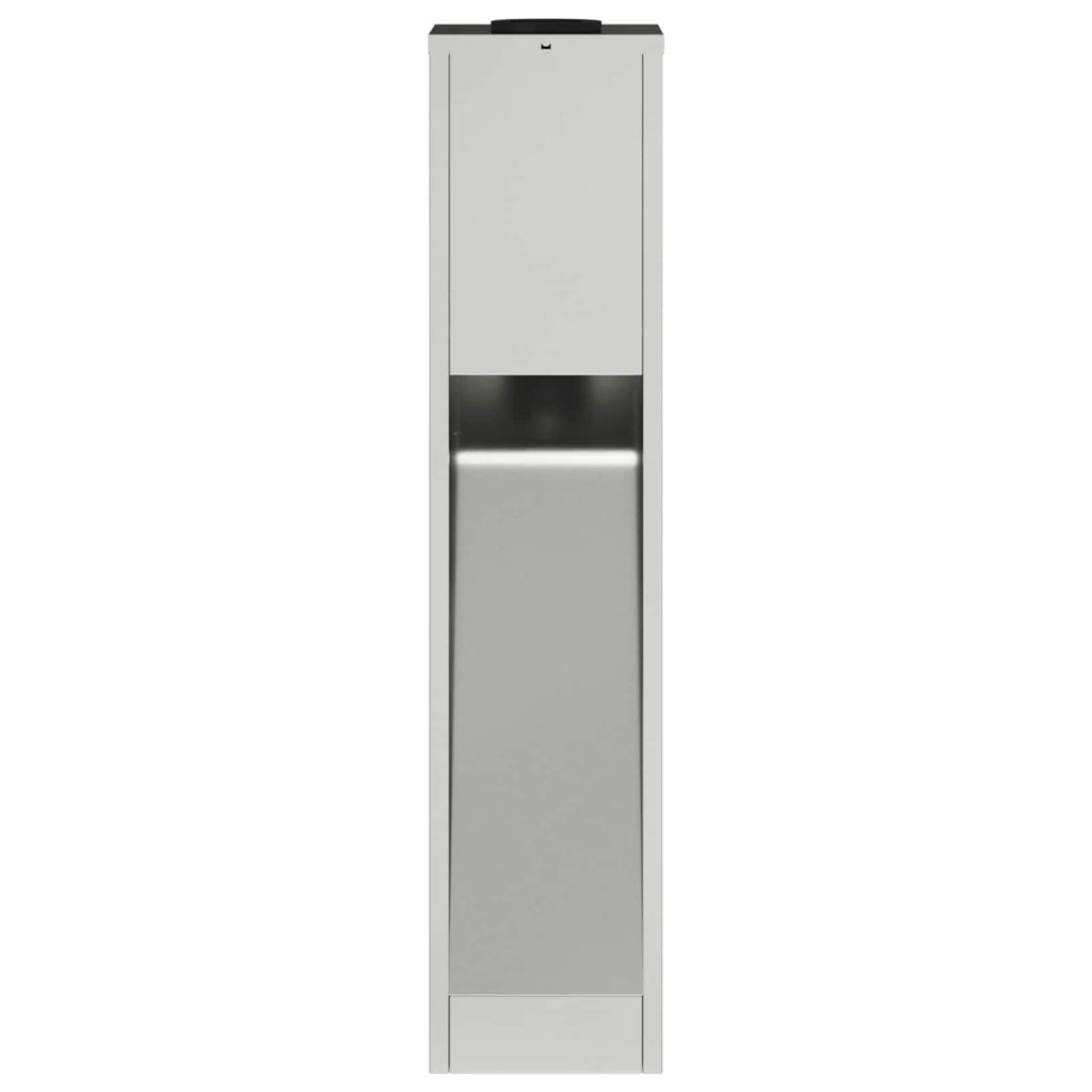 Solar LED Wegeleuchte 2 pcs Silber Galvanisiert