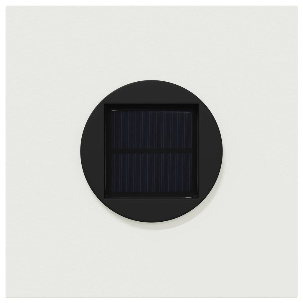 Solar LED Weg Licht 2 pcs Weiß Kalt gewalzter Stahl