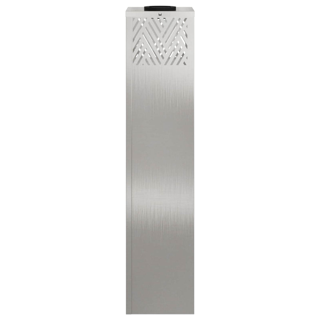 Solar LED Weg Licht 2 pcs Silber Edelstahl