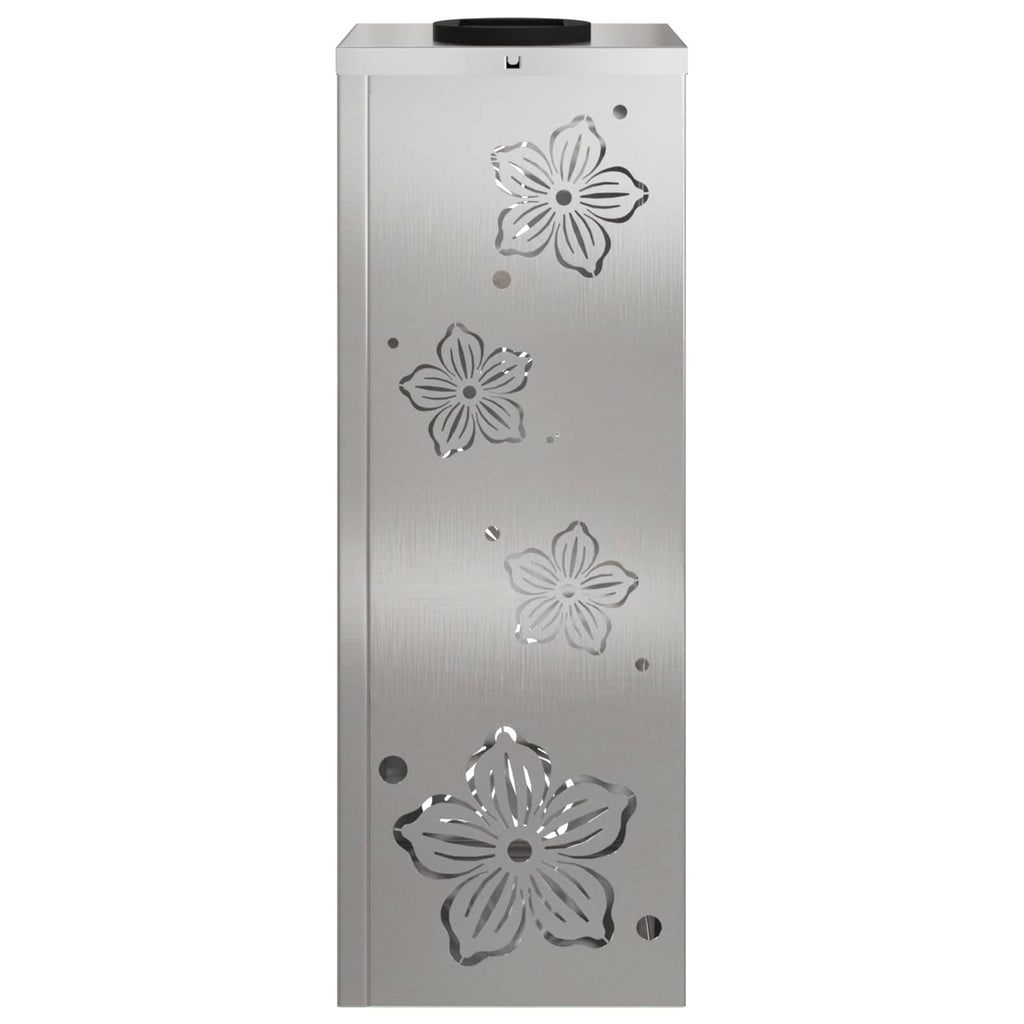 Solar LED Weg Licht 2 pcs Silber Edelstahl