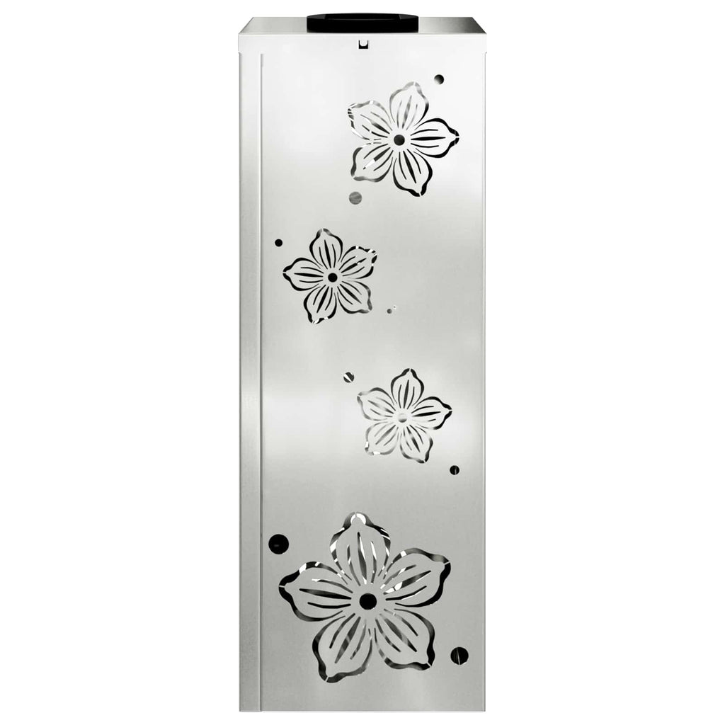 Solar LED Weg Licht 2 pcs Silber Galvanisiertes Stahl