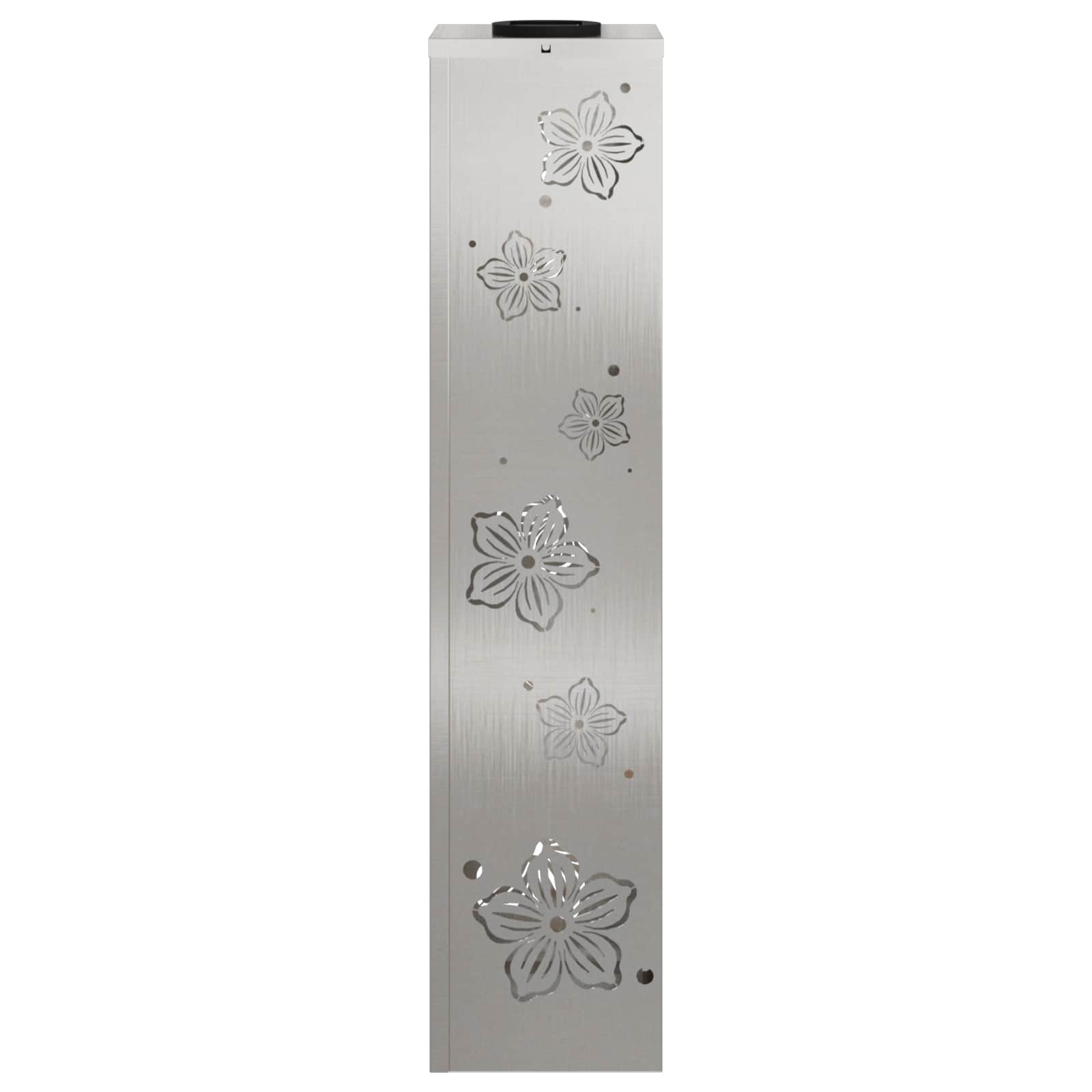 Solar LED Weg Licht 2 pcs Silber Edelstahl
