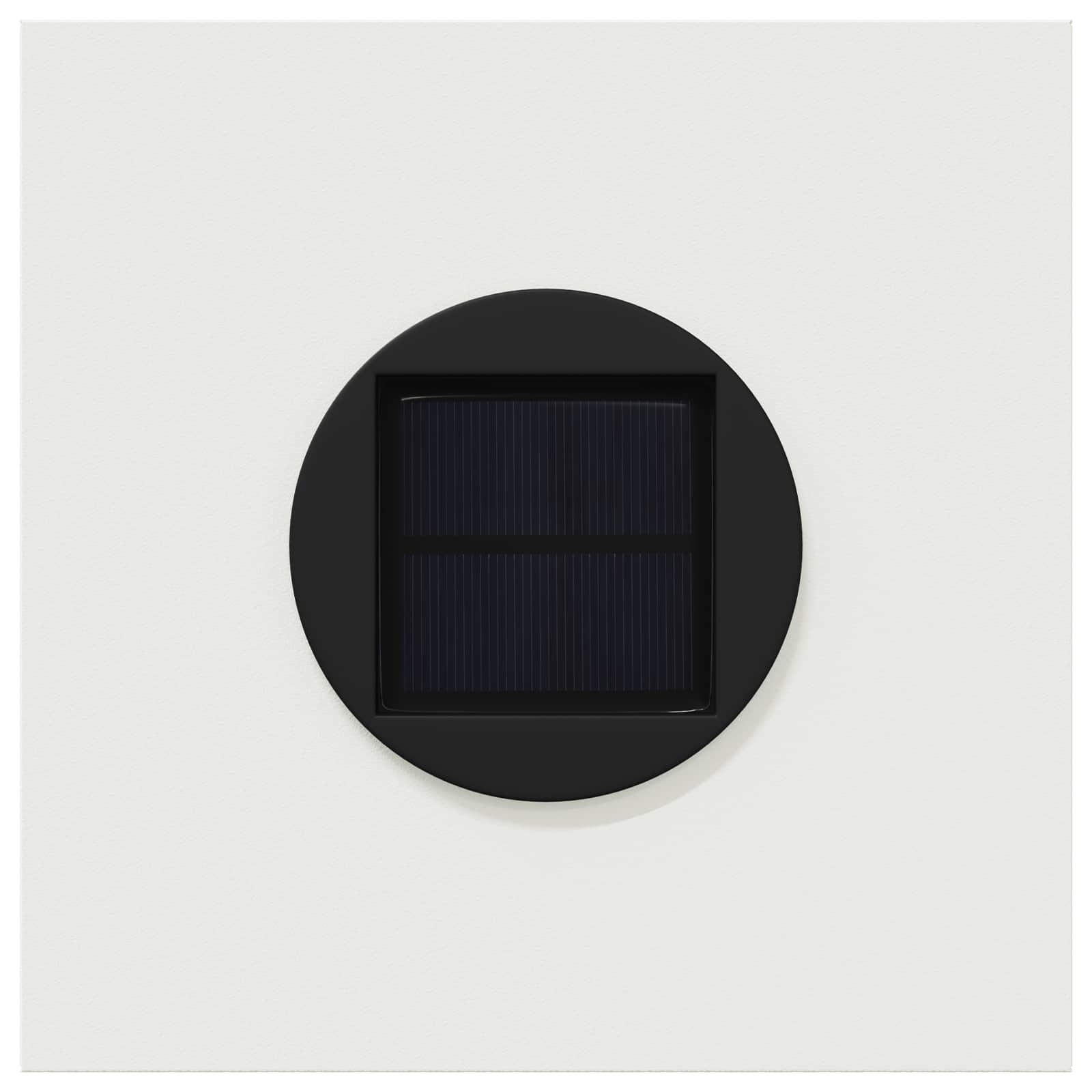 Solar LED Weg Licht 2 pcs Weiß Kalt gewalzter Stahl