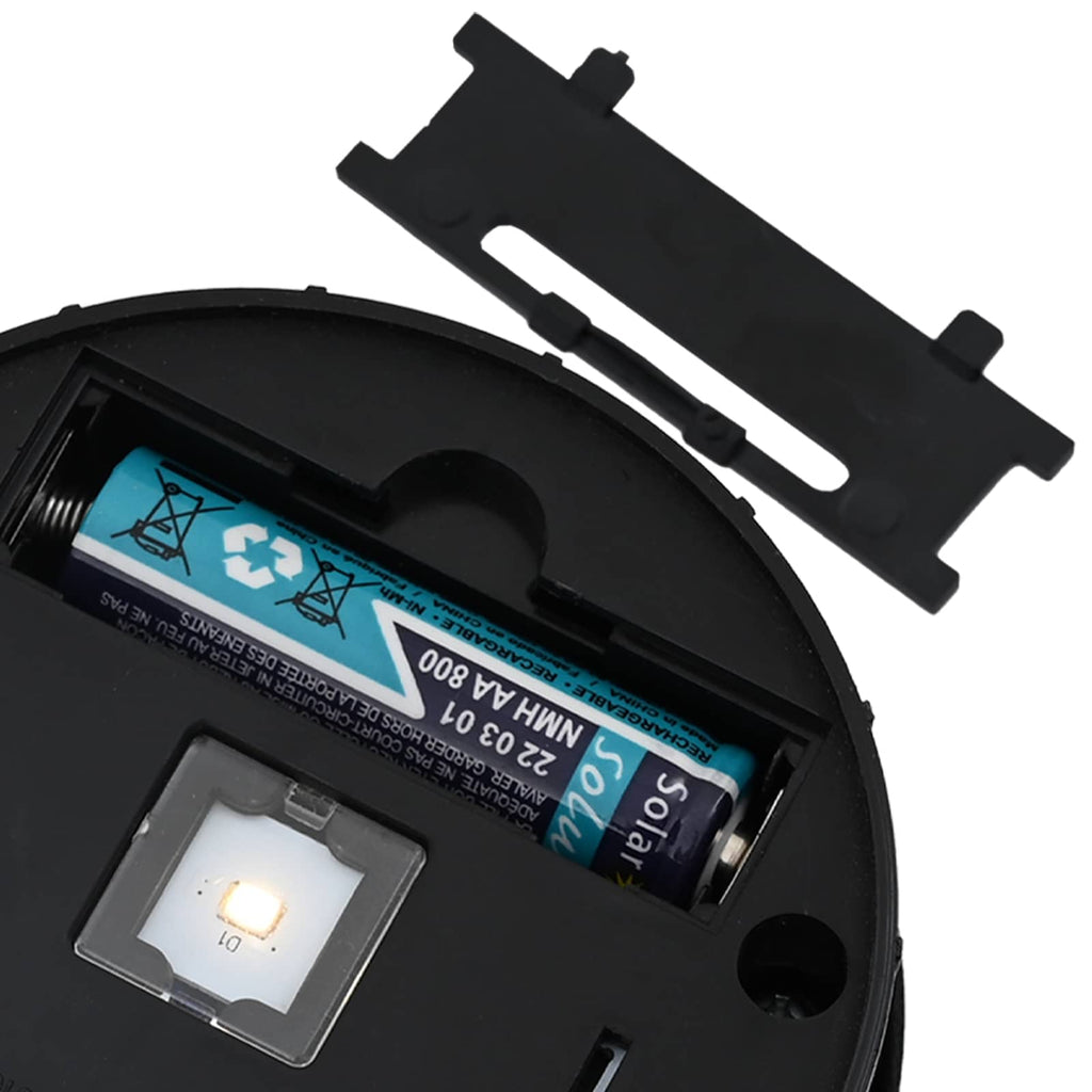 Solar LED Weg Licht 2 pcs Silber Edelstahl