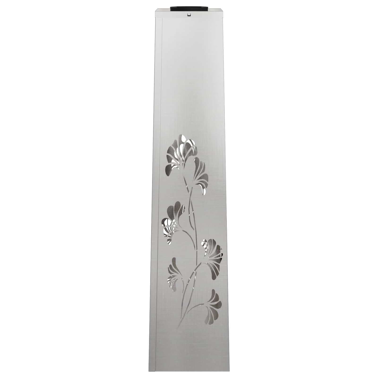 Solar LED Weg Licht 2 pcs Silber Edelstahl