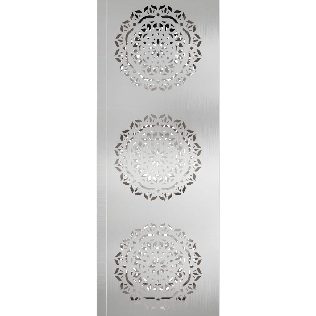 Solar LED Weg Licht 2 pcs Silber Edelstahl
