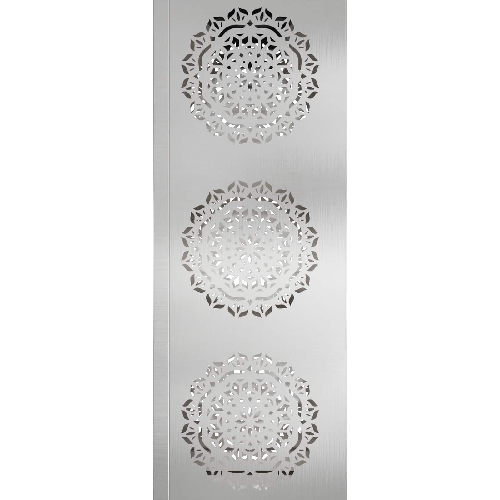 Solar LED Weg Licht 2 pcs Silber Edelstahl