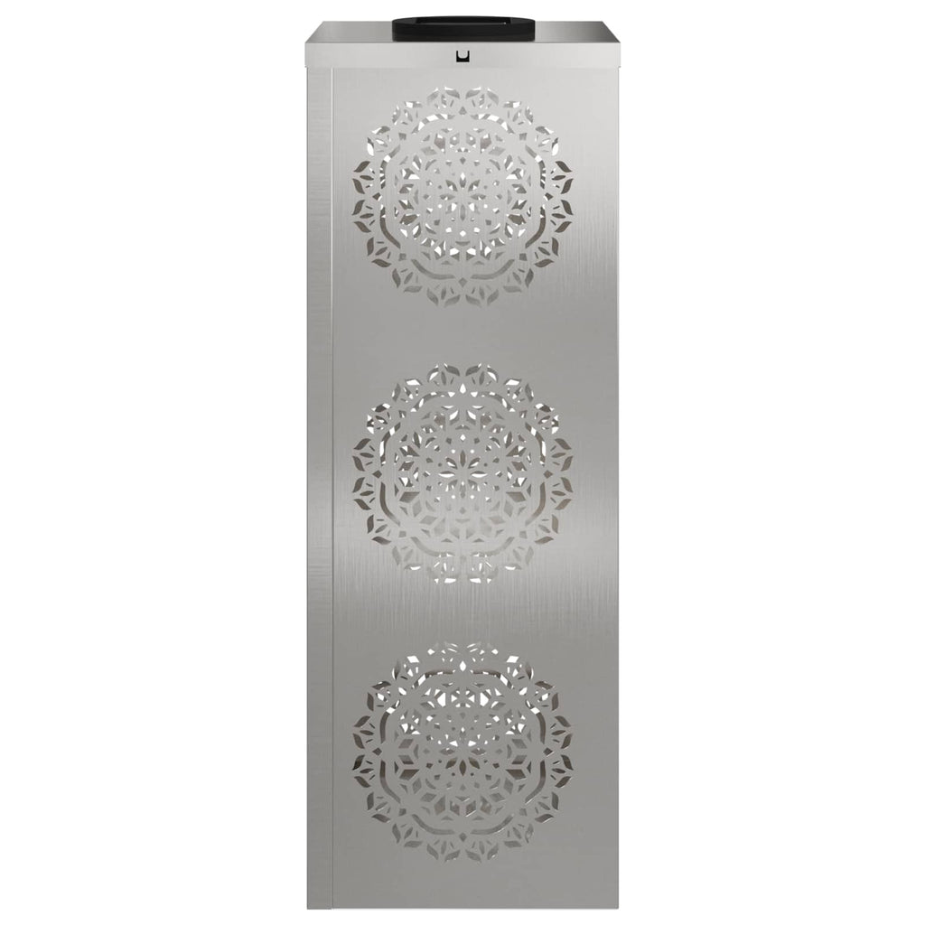 Solar LED Weg Licht 2 pcs Silber Edelstahl