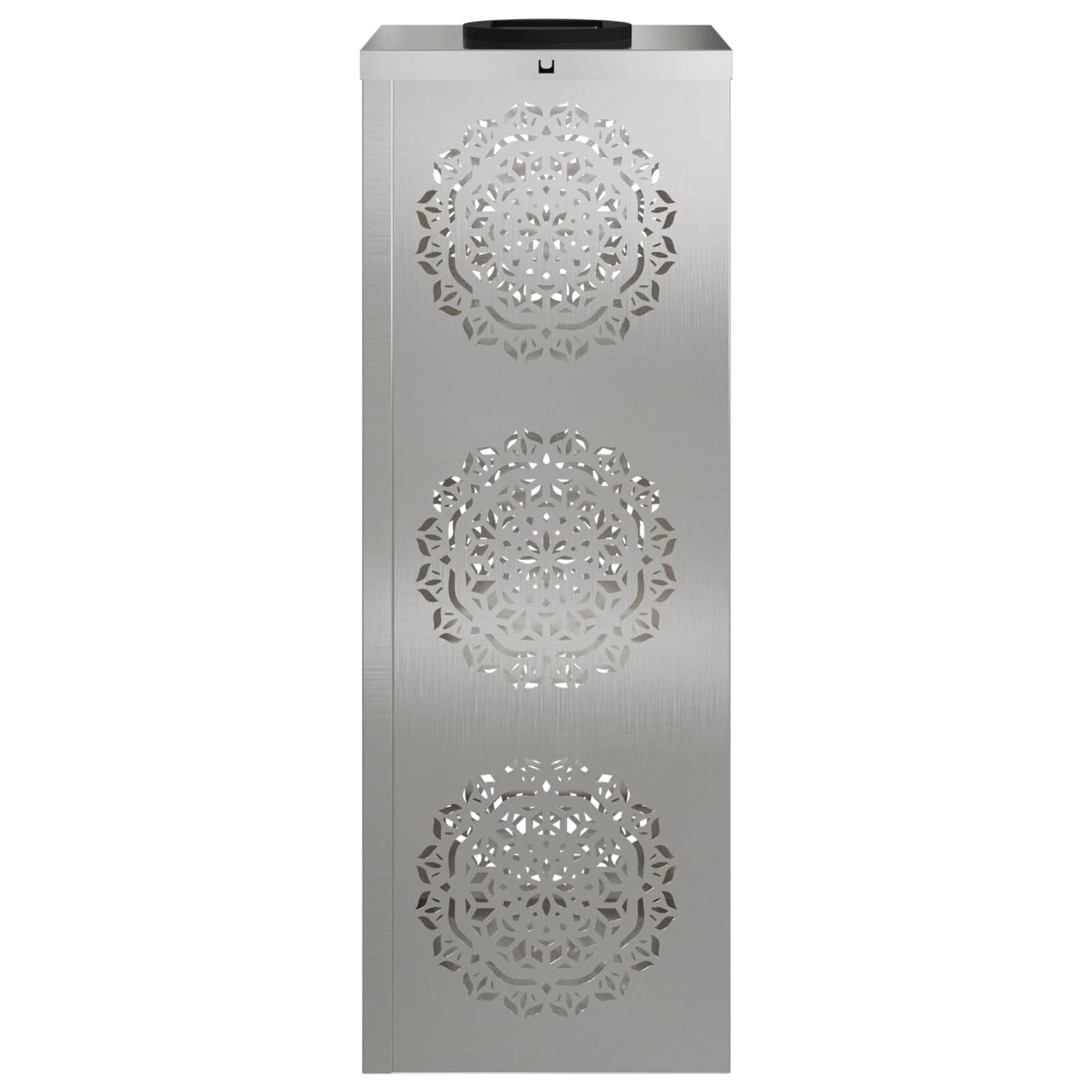 Solar LED Weg Licht 2 pcs Silber Edelstahl
