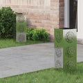 Solar LED Weg Licht 2 pcs Silber Galvanisiertes Stahl