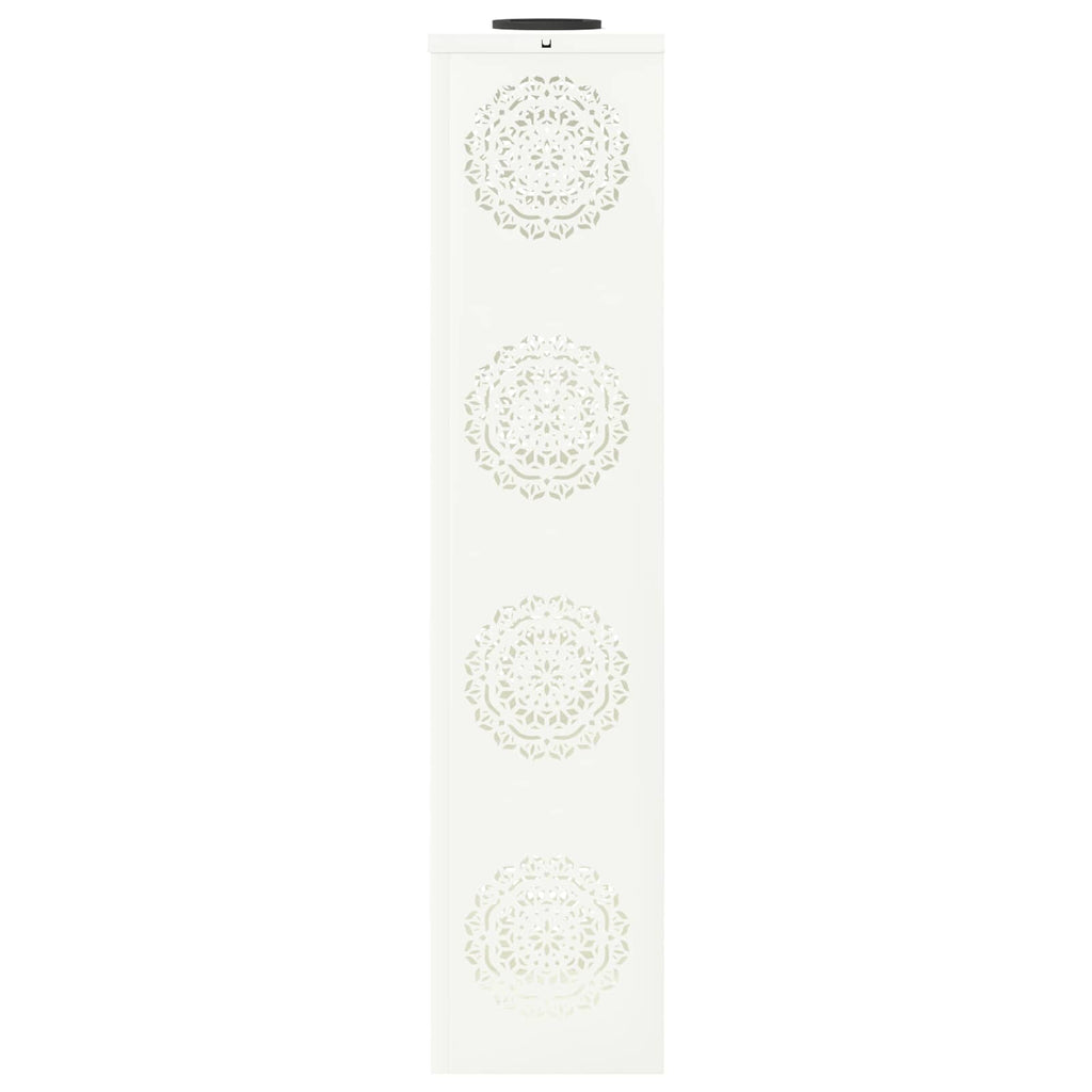Solar LED Weg Licht 2 pcs Weiß Kalt gewalzter Stahl