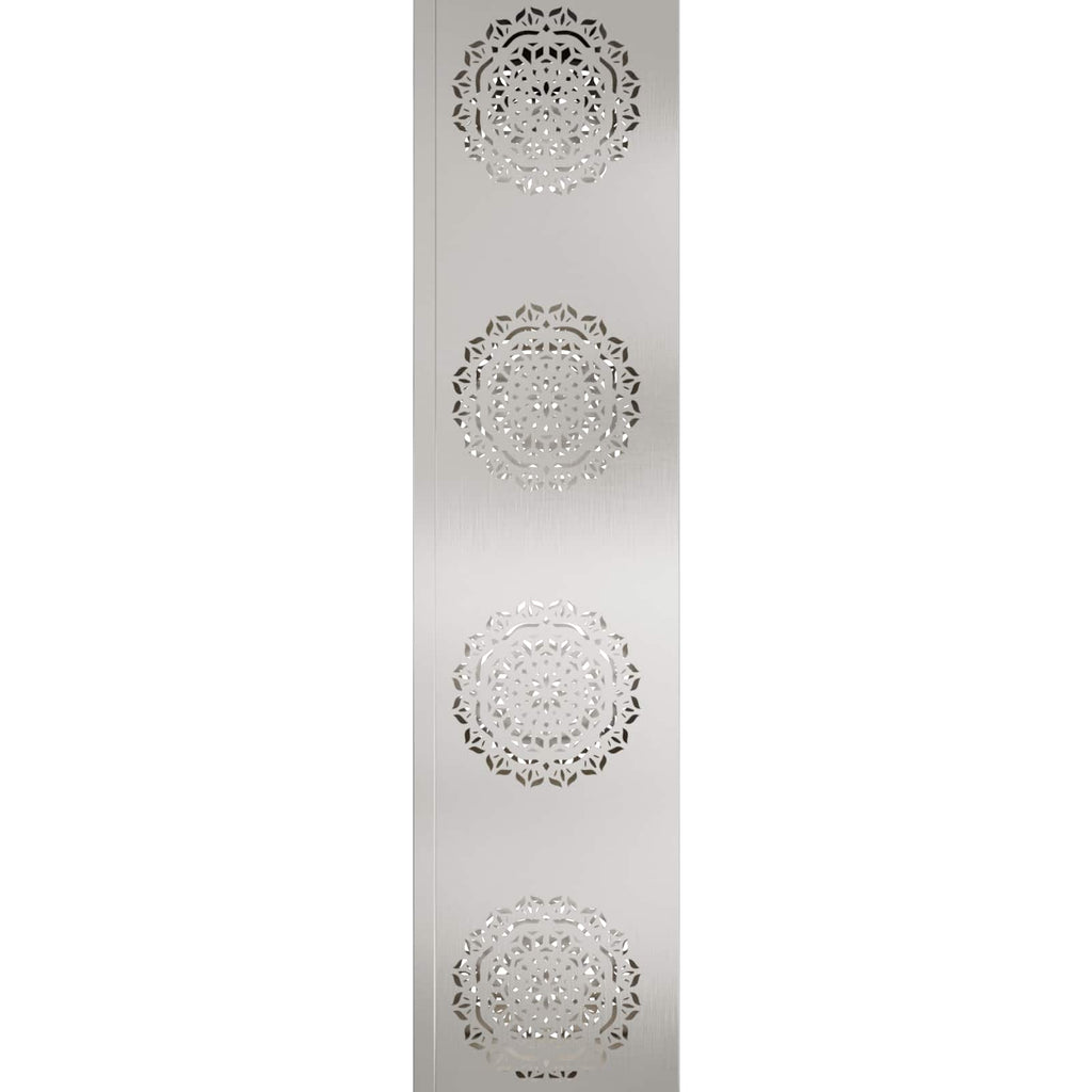 Solar LED Weg Licht 2 pcs Silber Edelstahl