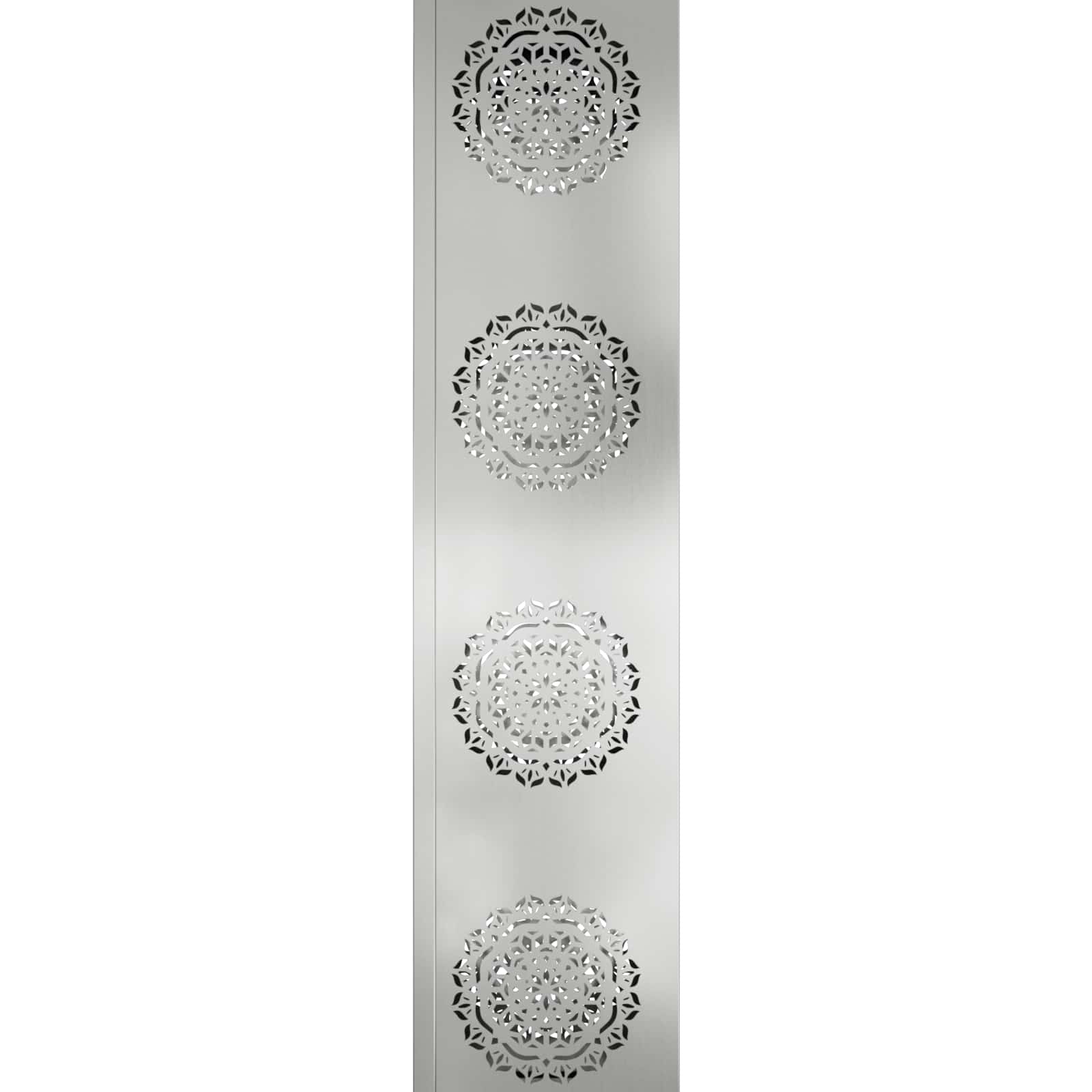 Solar LED Weg Licht 2 pcs Silber Galvanisiertes Stahl