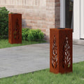 Solar LED Weg Licht 2 pcs Bronze Wetterfeststahl