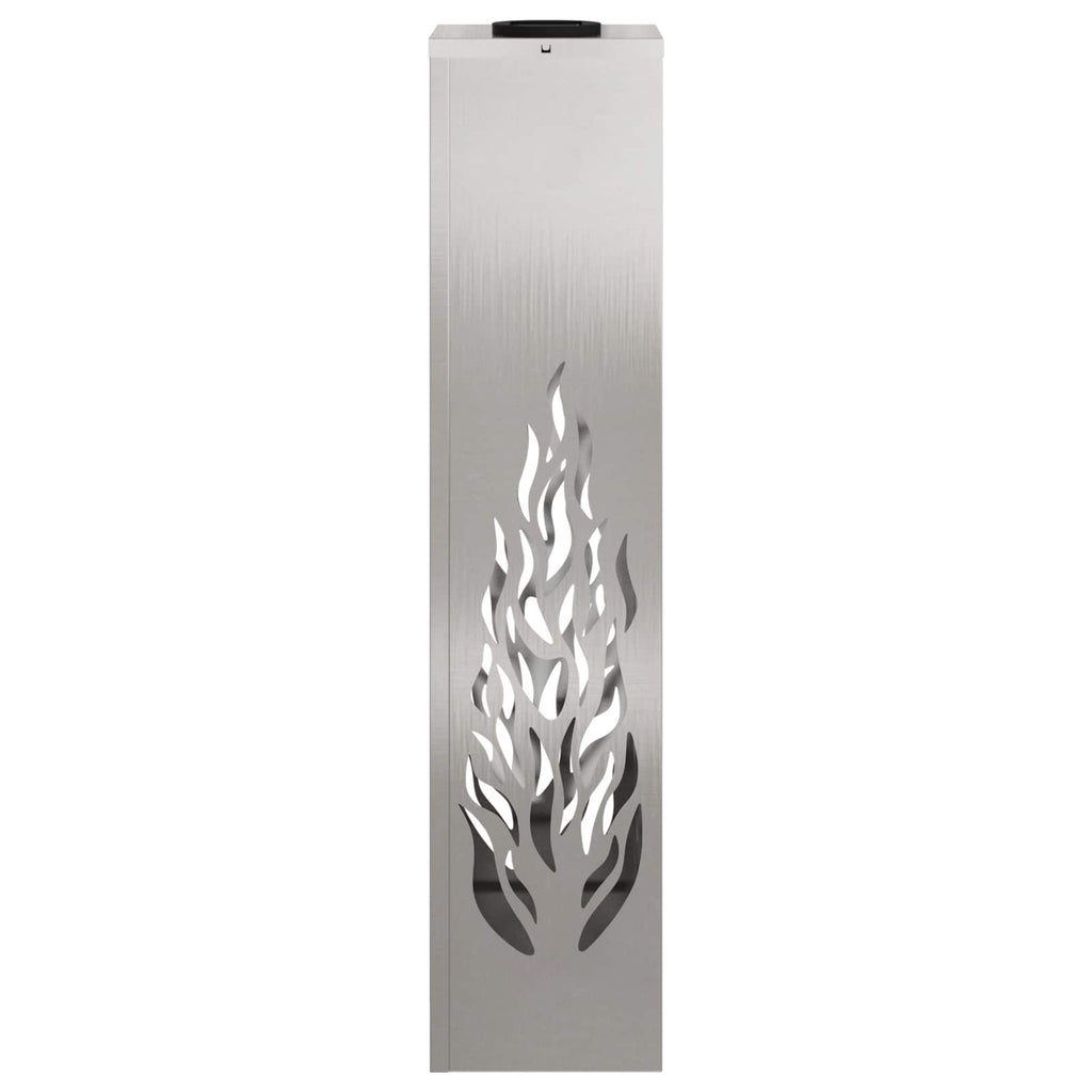 Solar LED Weg Licht 2 pcs Silber Edelstahl