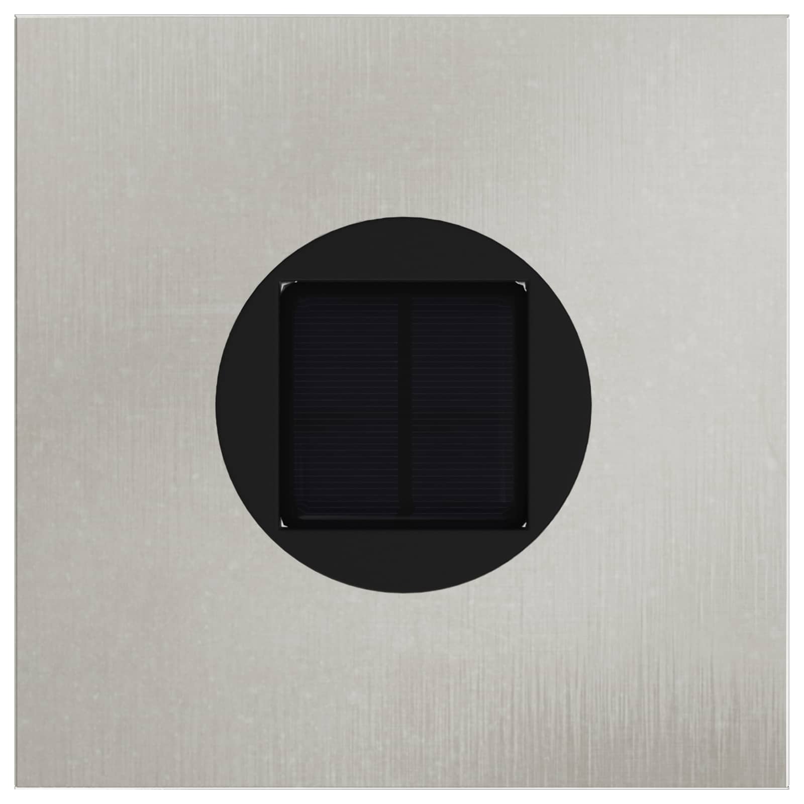 Solar LED Weg Licht 2 pcs Silber Edelstahl
