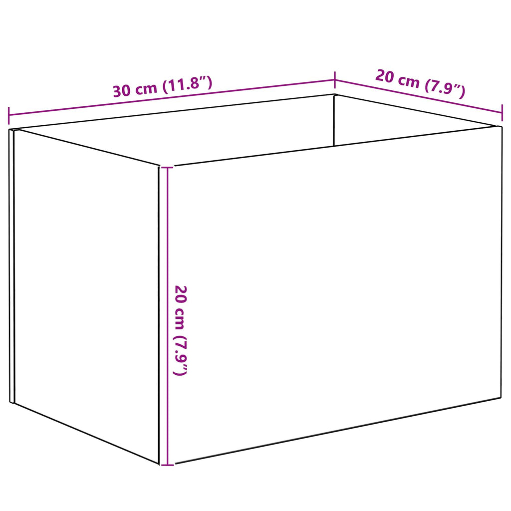 Aquarium mit Speicher Transparent 30 x 20 x 20 cm Glas