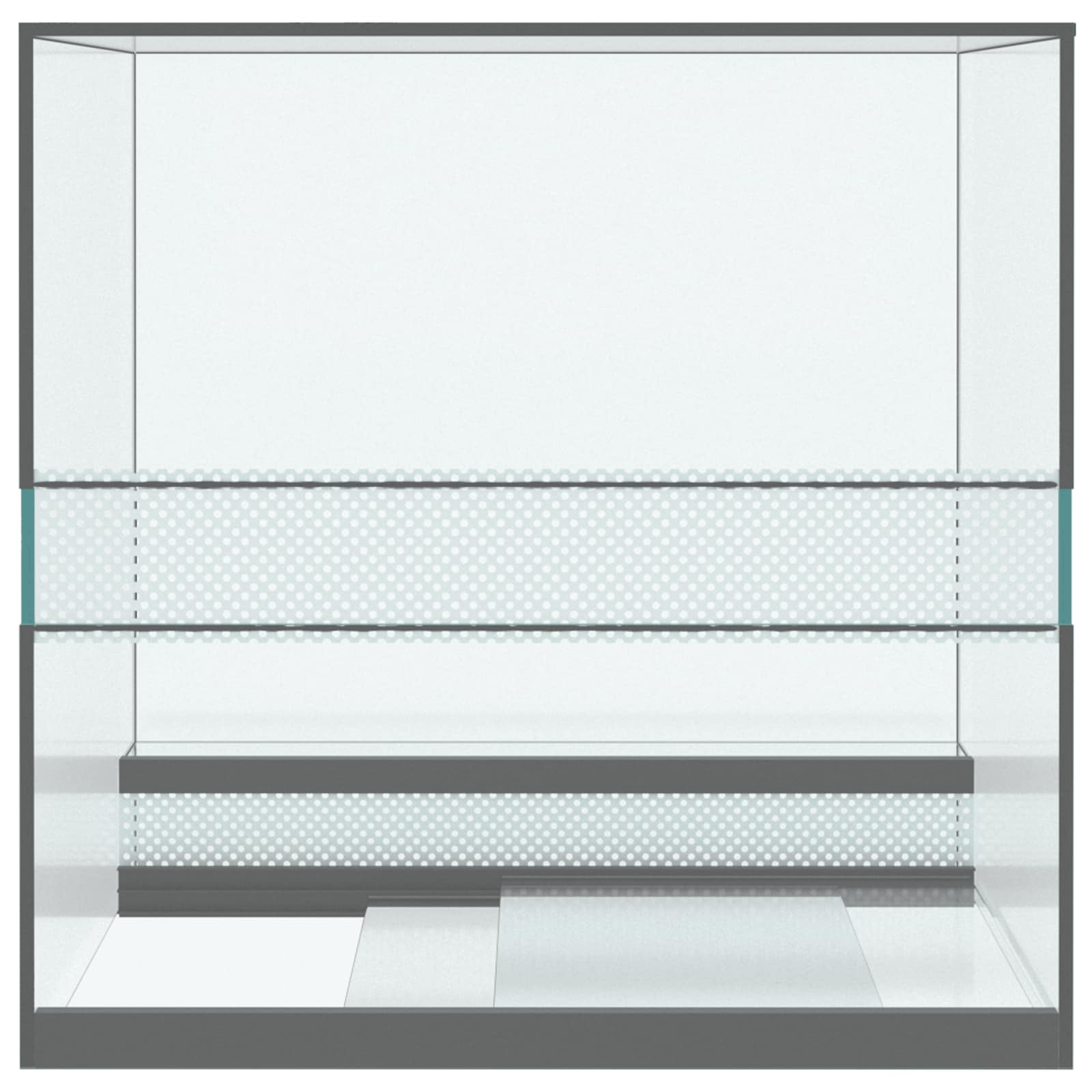 Terrarium mit Speicher Transparent 30 x 30 x 30 cm Glas