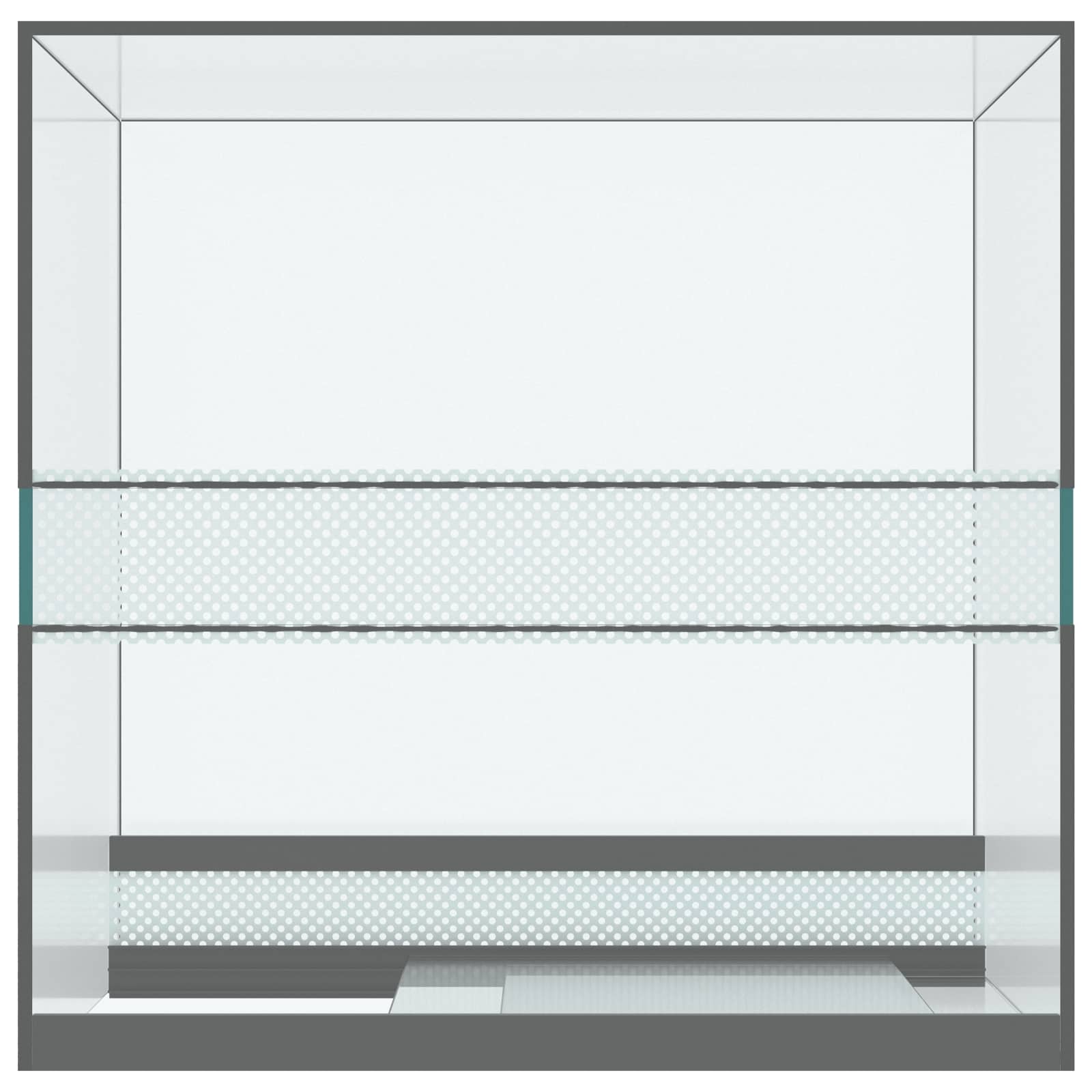 Terrarium mit Speicher Transparent 30 x 30 x 40 cm Glas