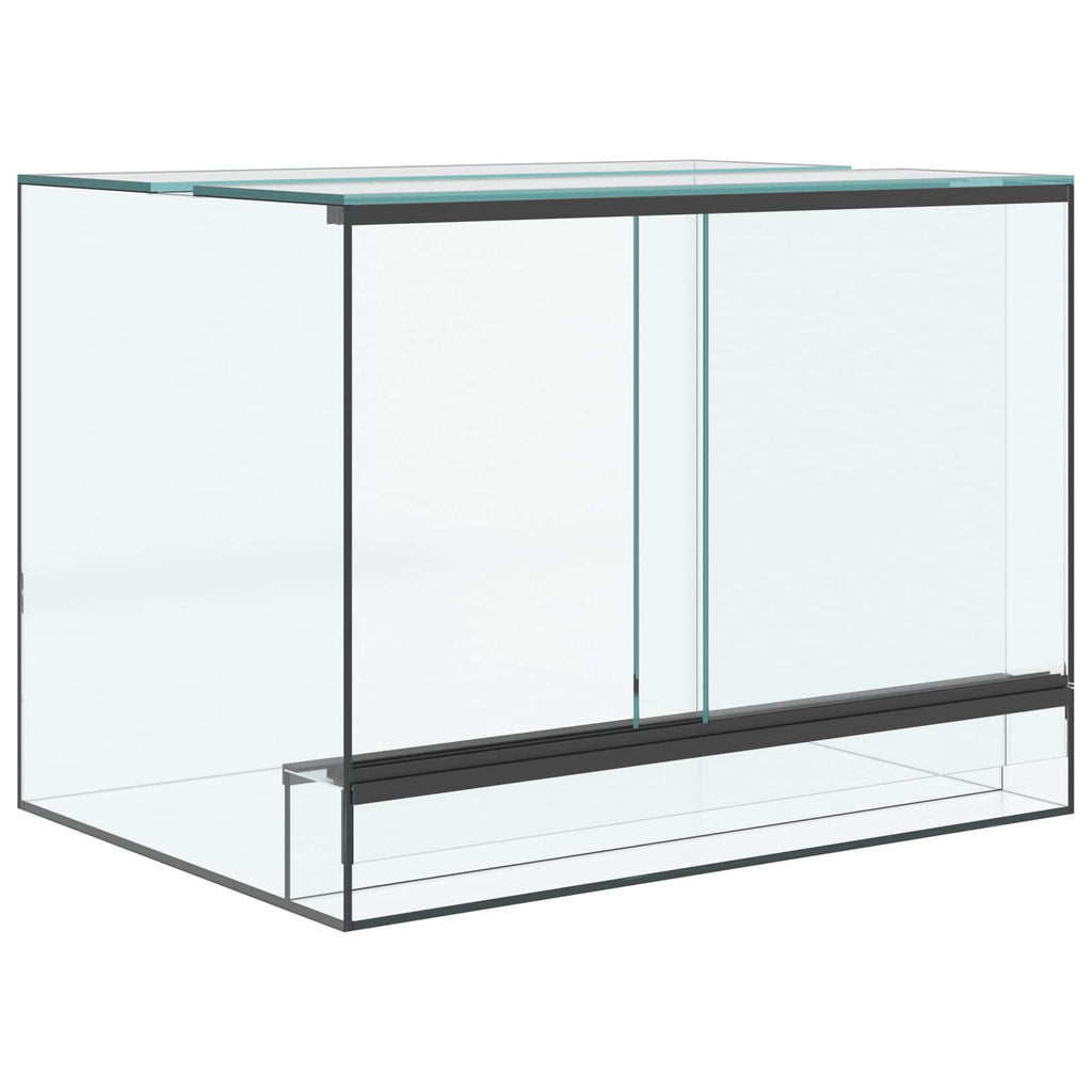 Terrarium mit Speicher Transparent 40 x 30 x 30 cm Glas