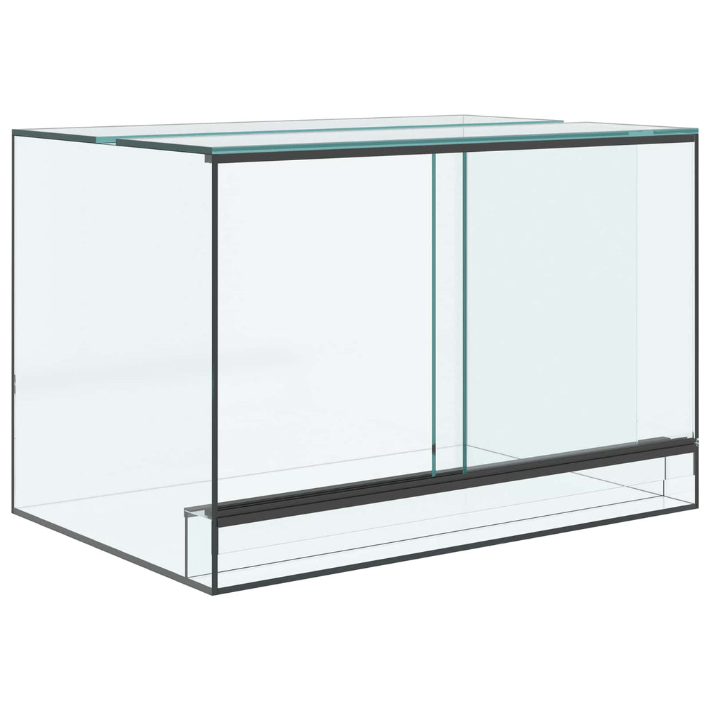 Terrarium mit Speicher Transparent 60 x 40 x 40 cm Glas