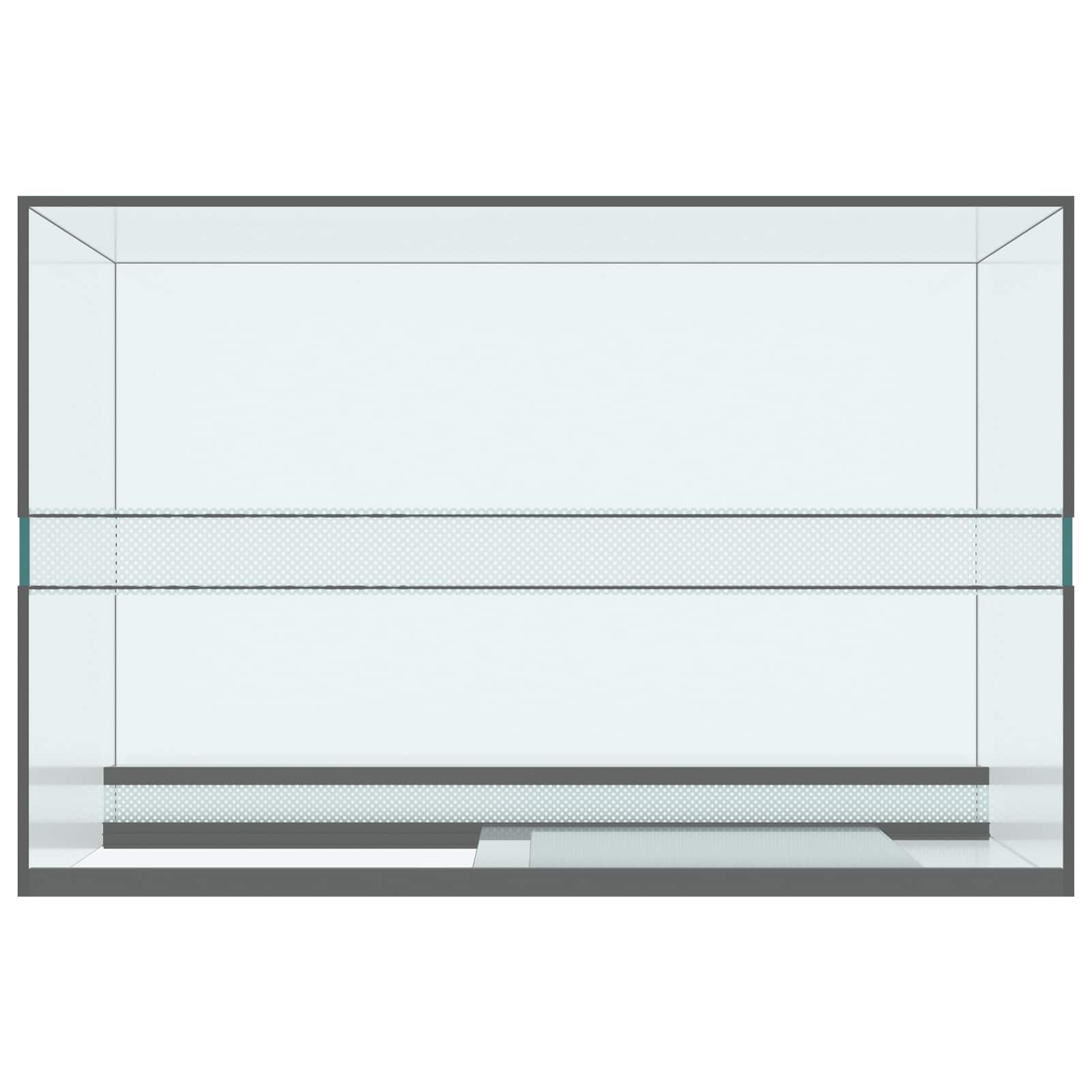 Terrarium mit Speicher Transparent 60 x 40 x 40 cm Glas