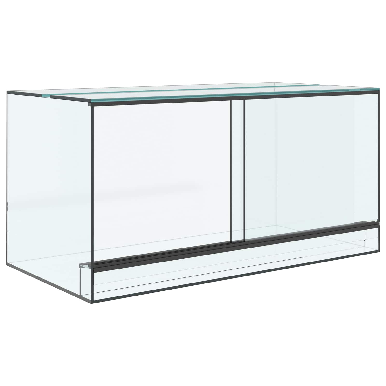 Terrarium mit Speicher Transparent 80 x 40 x 40 cm Glas