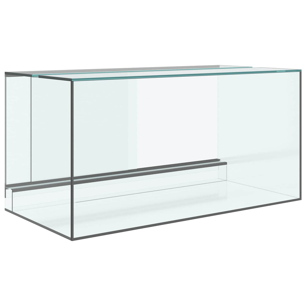 Terrarium mit Speicher Transparent 80 x 40 x 40 cm Glas