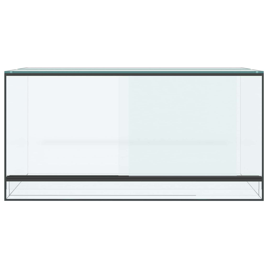 Terrarium mit Speicher Transparent 80 x 40 x 40 cm Glas