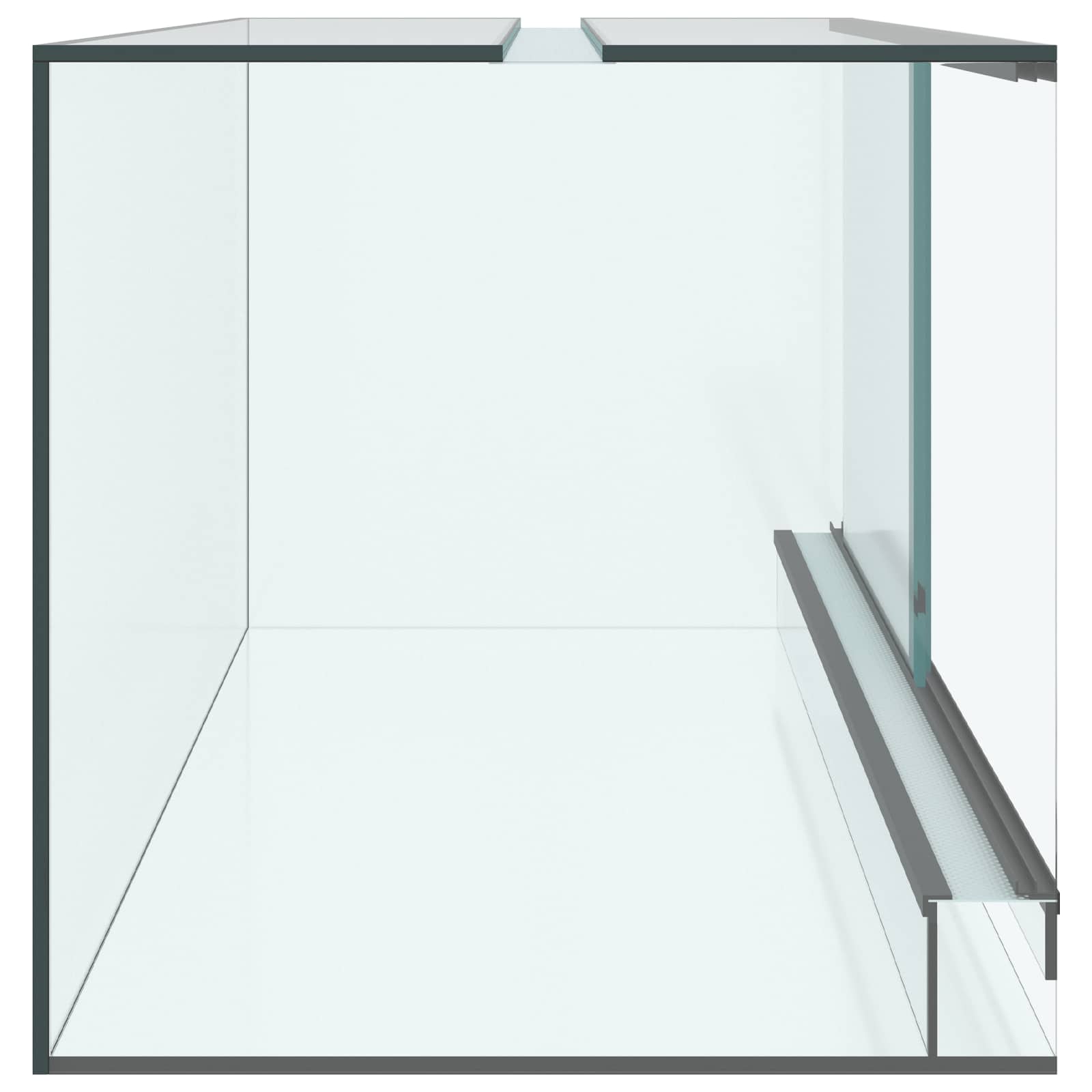 Terrarium mit Speicher Transparent 80 x 40 x 40 cm Glas