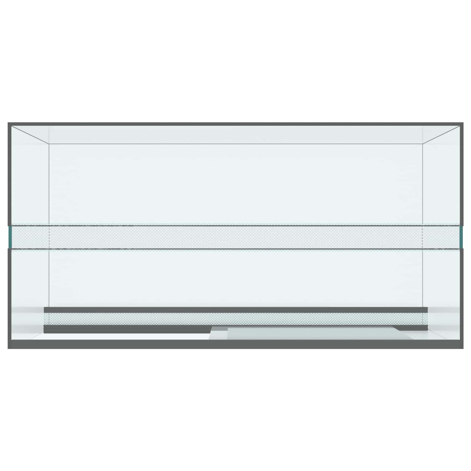 Terrarium mit Speicher Transparent 80 x 40 x 40 cm Glas