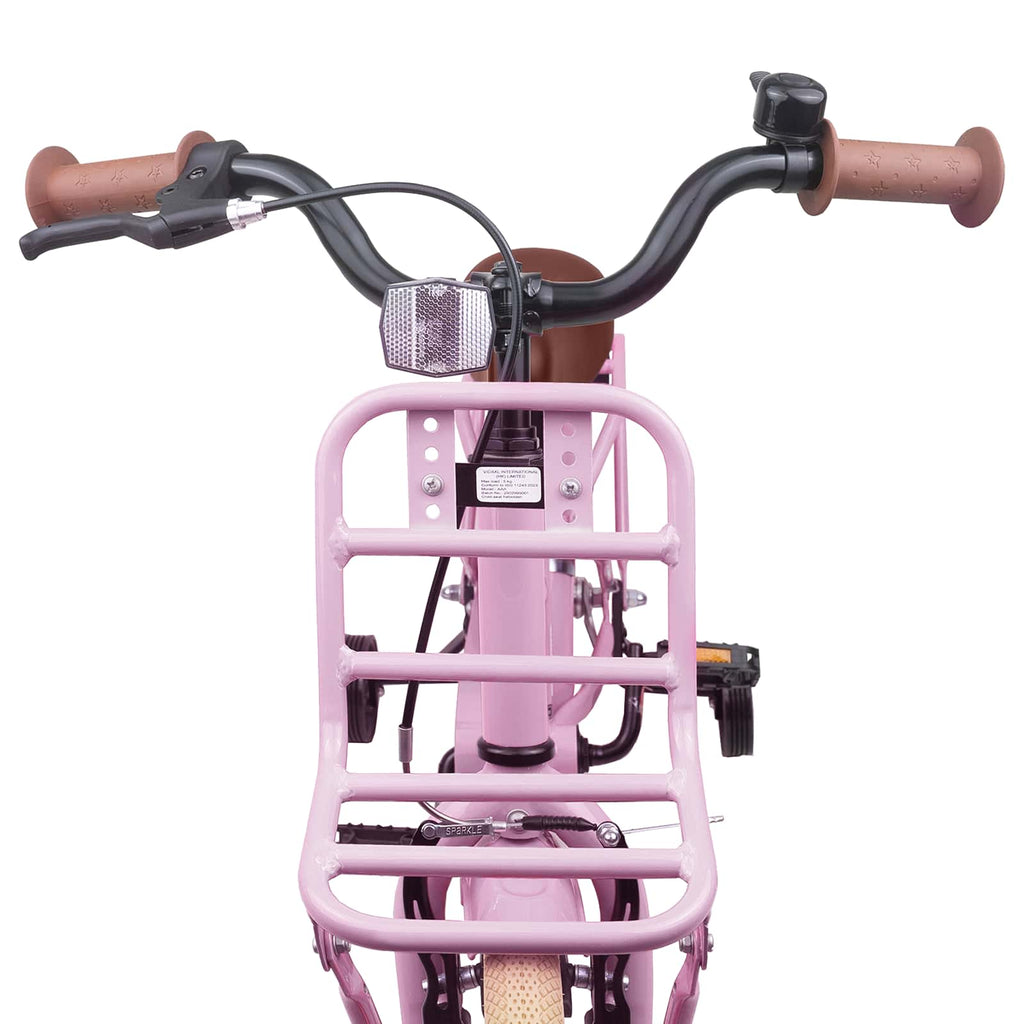 Kinderfahrrad 16 Zoll für 4-6 Jahre alt Hellrosa