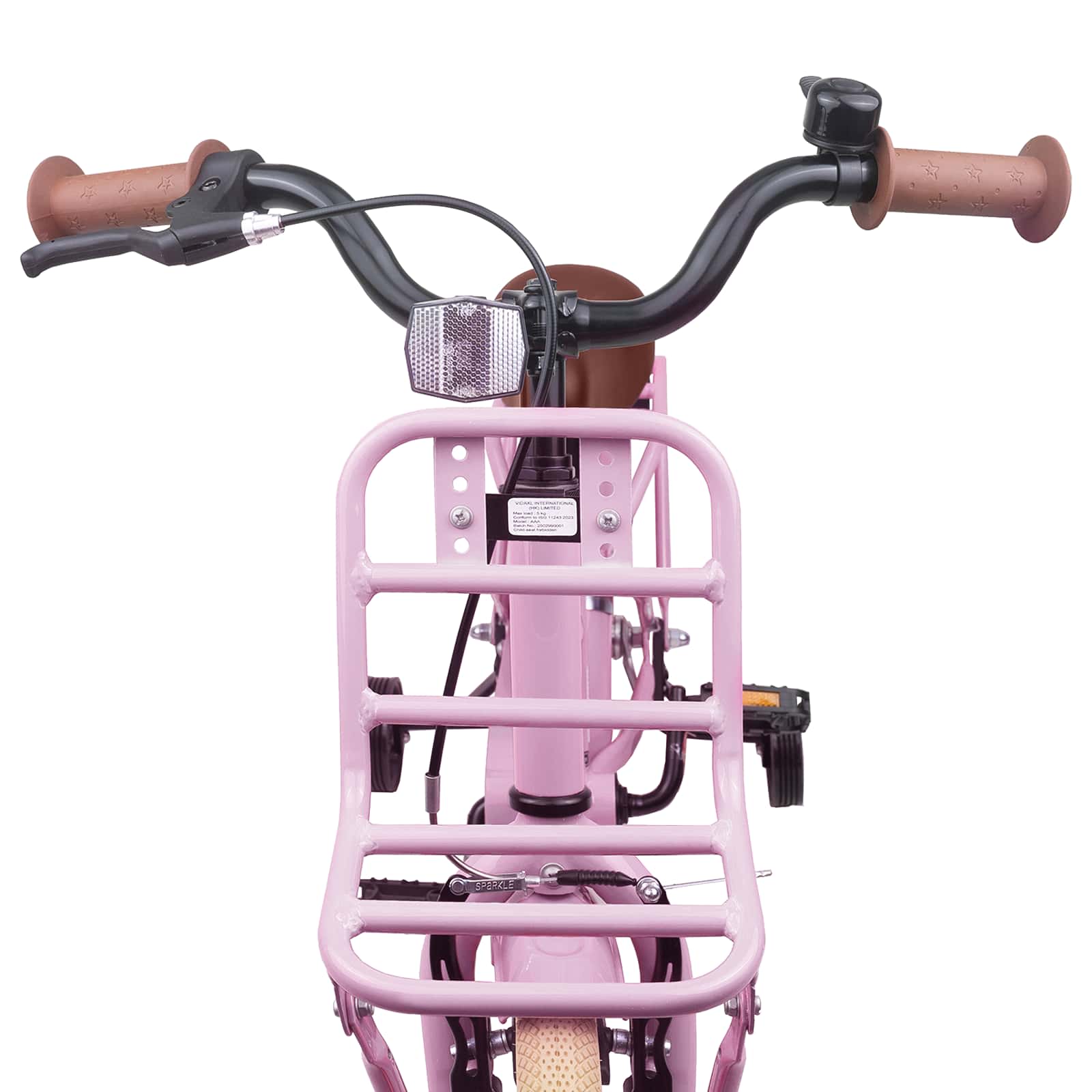 Kinderfahrrad 16 Zoll für 4-6 Jahre alt Hellrosa