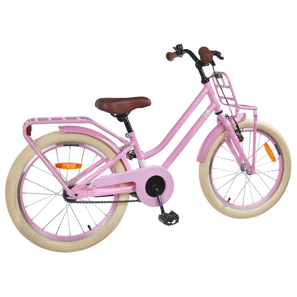 Kinderfahrrad 18 Zoll für 5-7 Jahre alt Hellrosa