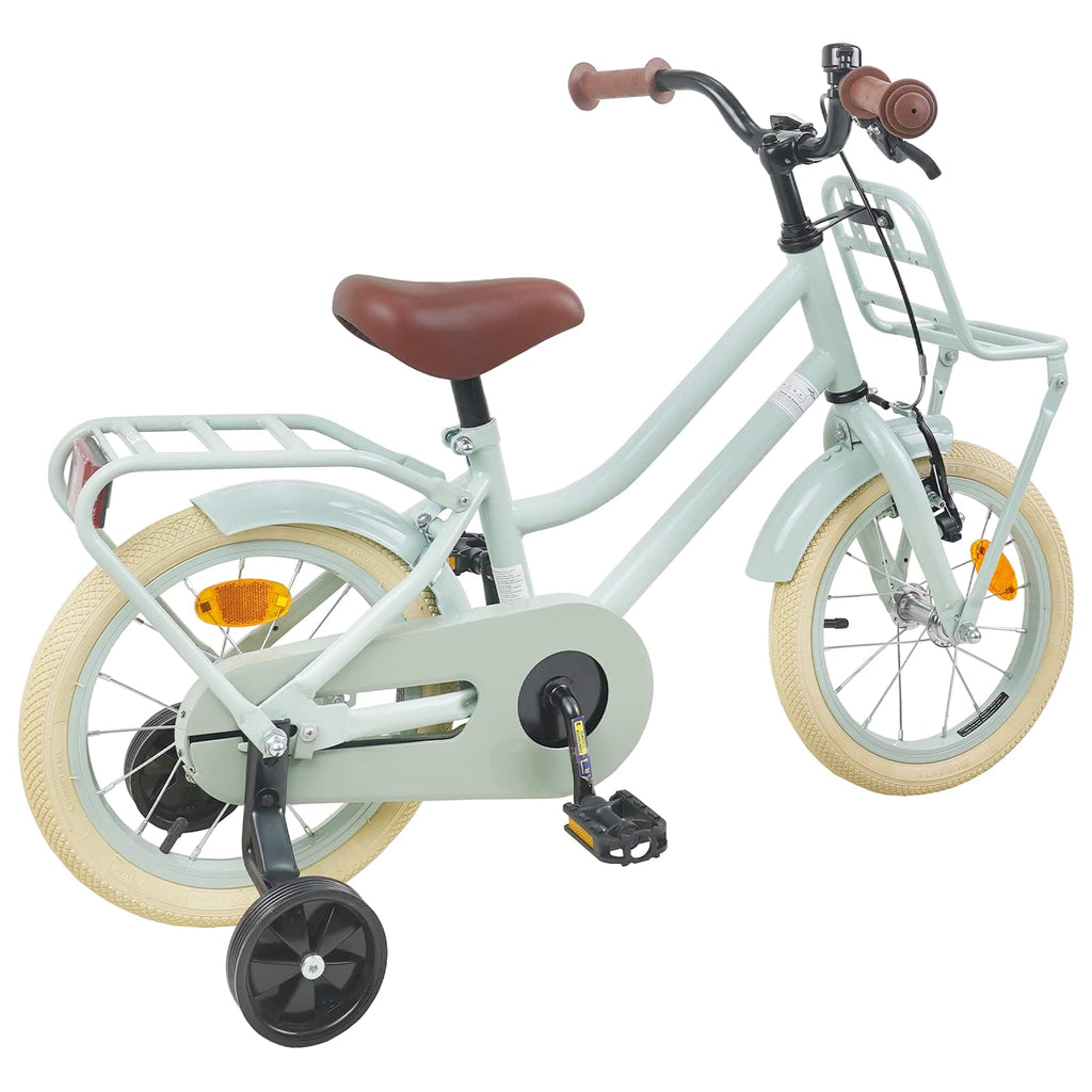 Kinderfahrrad 14 Zoll für 3-5 Jahre alt Hellgrün