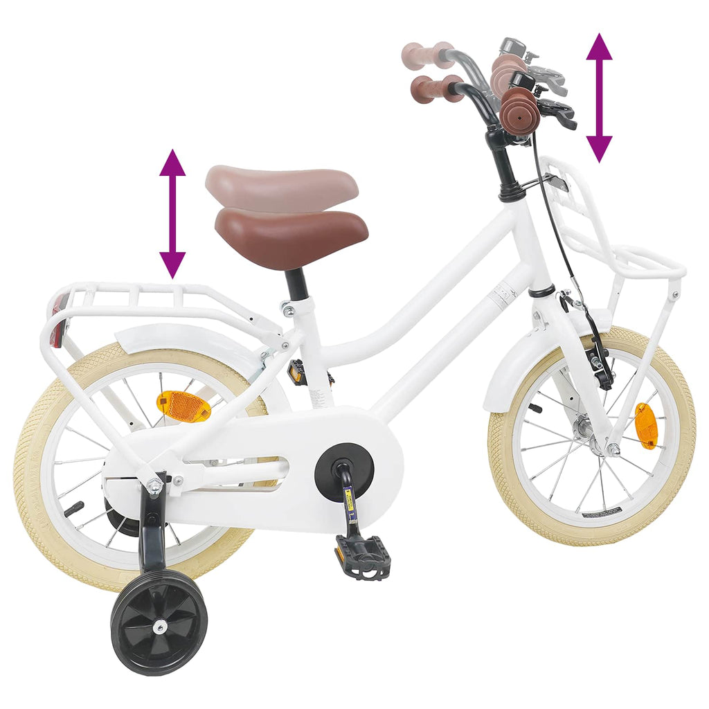 Kinderfahrrad 12 Zoll für 2-4 Jahre alt Weiß