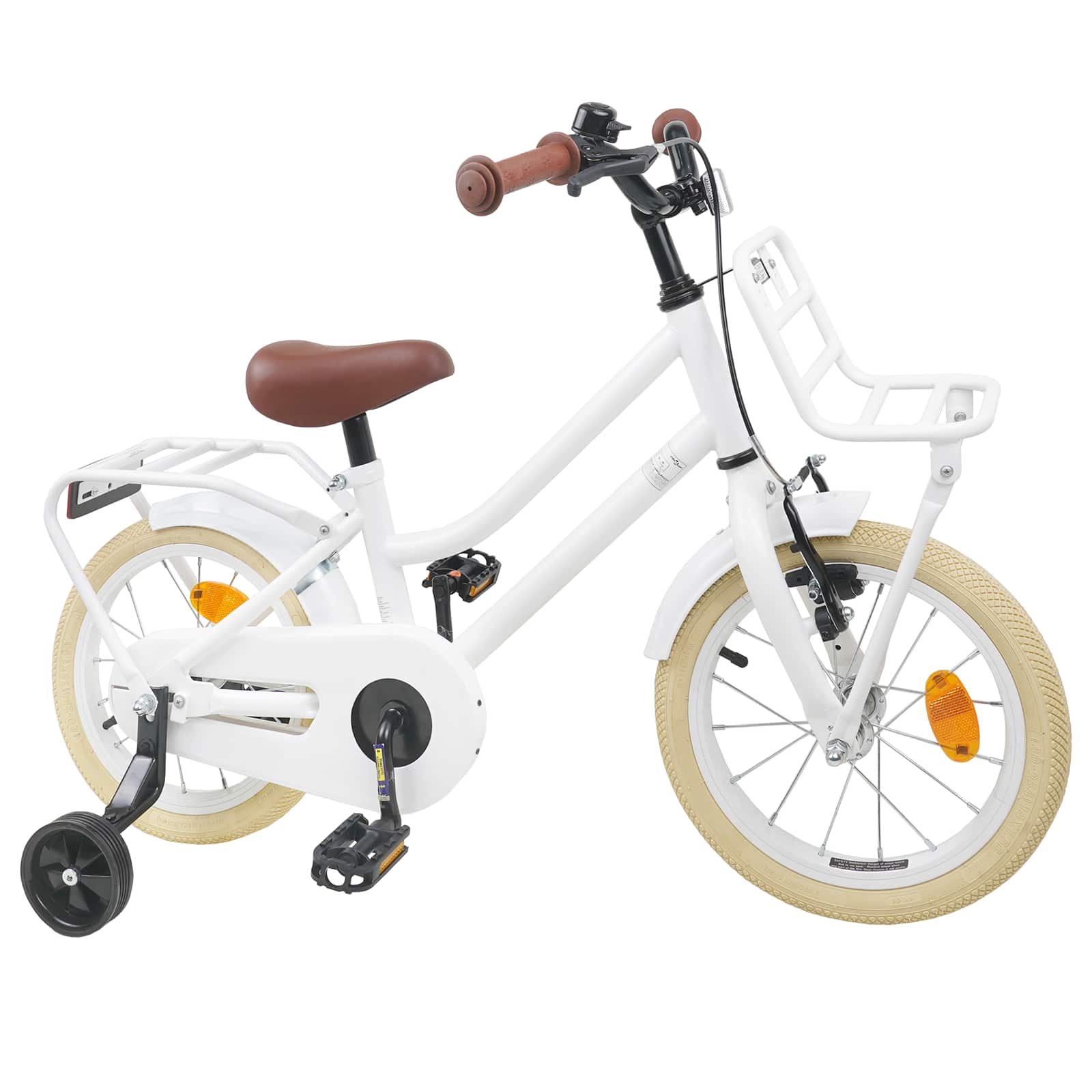 Kinderfahrrad 14 Zoll für 3-5 Jahre alt Weiß