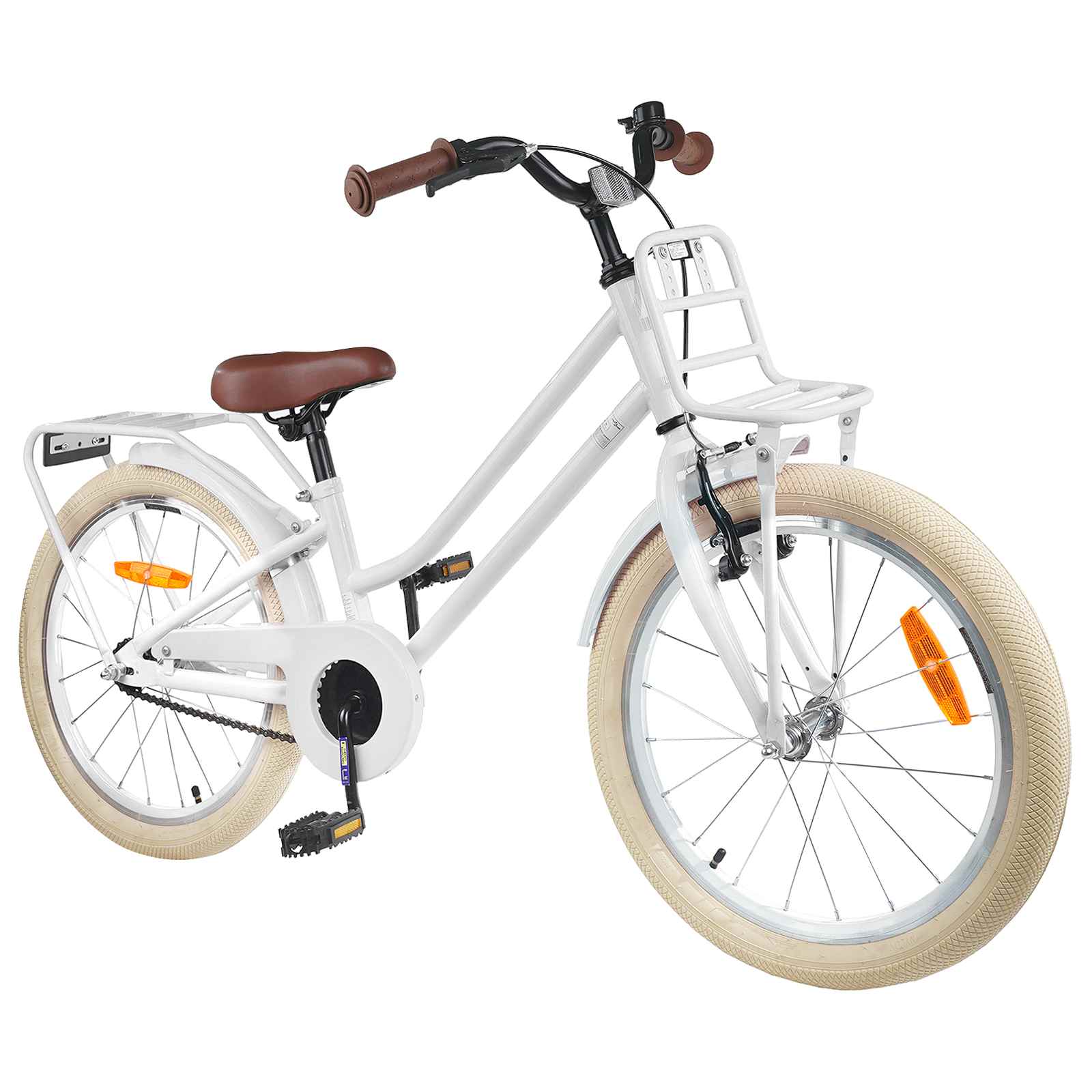 Kinderfahrrad 18 Zoll für 5-7 Jahre alt Weiß