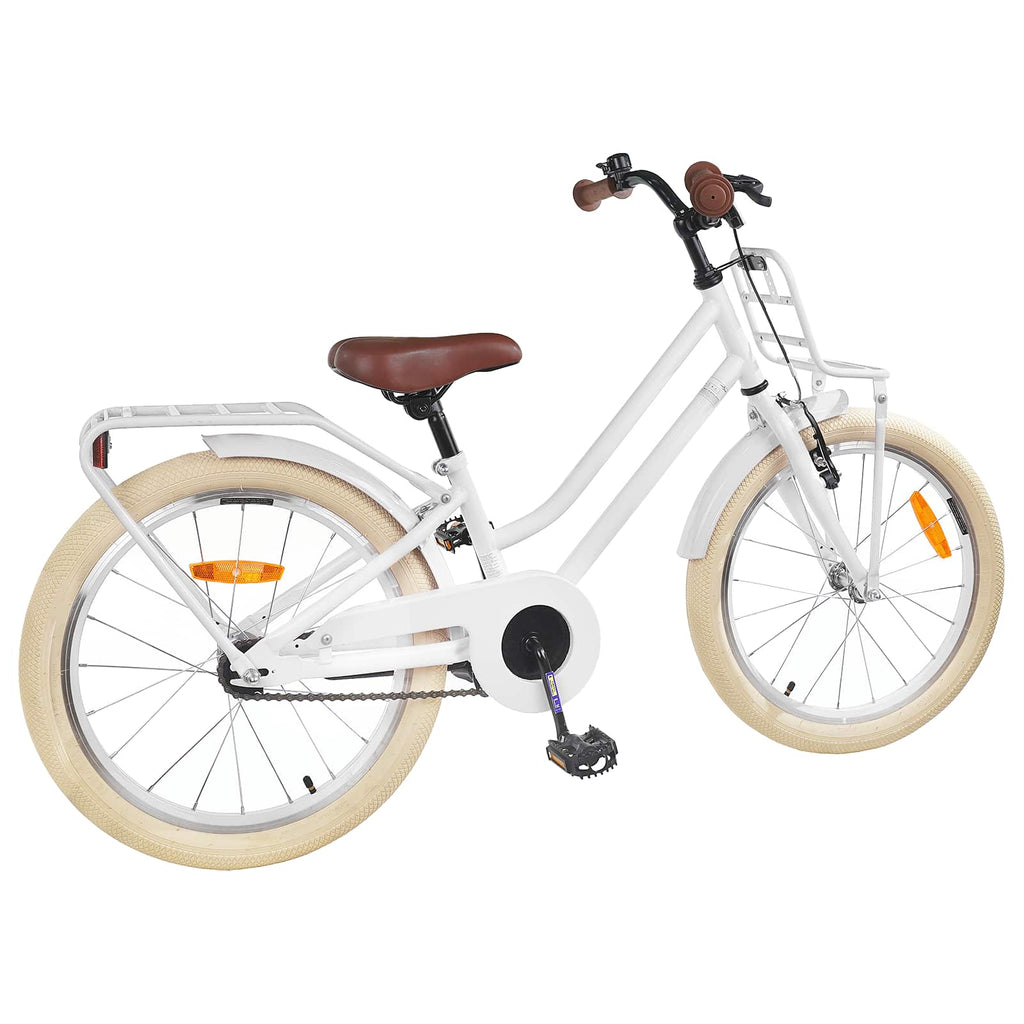 Kinderfahrrad 18 Zoll für 5-7 Jahre alt Weiß
